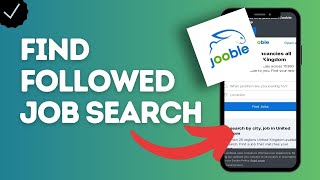 How to find followed job search on Jooble [upl. by Sparke]