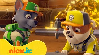 PAW Patrol  ¡Equipos de reparación de Rubble y Rocky  Nick Jr en Español [upl. by Eilrebma118]