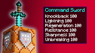 How to get a Command Block Sword in Minecraft Bedrock [upl. by Mhoj]