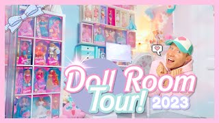 Room Tour 2023 🎀 My Barbie Doll Collection [upl. by Alad603]