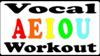 Vocal Warm Up  Vowel Exercise for Singing Lessons  AEIOU Song [upl. by Fai311]