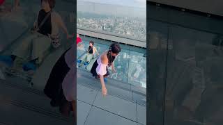 Mahanakhon SkyWalk in Bangkok viral skywalk mahanakhon thailand [upl. by Alrahs]