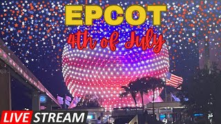 🔴 Live  Epcot 4th of July Fireworks  Walt Disney World 742024 [upl. by Eillek516]