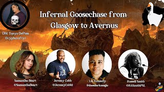 An Infernal Goose Chase from Glasgow to Avernus live from WorldCon Glasgow [upl. by Ennayr761]