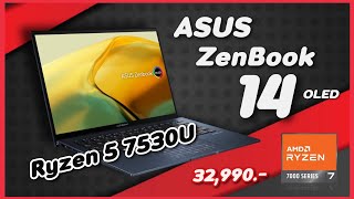 รีวิว ASUS ZENBOOK 14 OLED จอ OLED 28K  Ryzen 5 7530U น้ำหนัก 135 โล ในราคา 32990 [upl. by Tsiuqram]