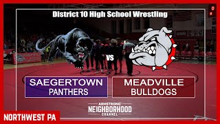 High School Wrestling Saegertown vs Meadville Feb 7 2024 [upl. by Notsa712]