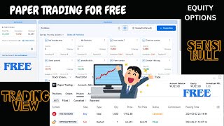 Free Paper trading platforms for traders Equity amp Options forward testing  SensibullTradingview [upl. by Anehc]