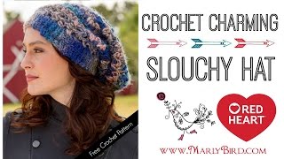 How to Crochet Charming Slouchy Hat [upl. by Otter]