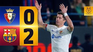 HIGHLIGHTS I OSASUNA 0 vs 2 FC BARCELONA  SPANISH SUPERCUP 🔵🔴 [upl. by Novrej]