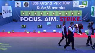 Final Air Rifle Team Women  ISSF GP 10m Ruse Slovenia 16012022 [upl. by Nelyahs644]