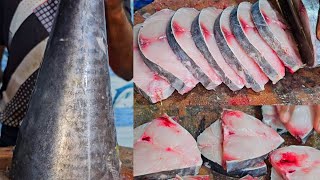 surumai seerfish vanjram നെയ്മീൻ anjal sagar fish hoodi Bangalore belathur Kadugodi fish shop [upl. by Ofella]