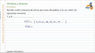 Problemas de múltiplos y divisores [upl. by Anamor569]