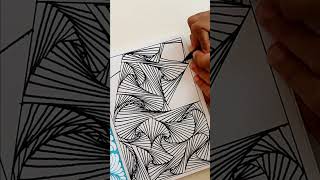 Nirmana garis zentangle art [upl. by Arnuad]