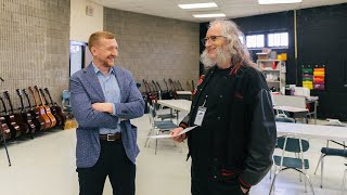 Tyler Childers and Newport Festivals Foundation Instrument Donation [upl. by Asiruam]