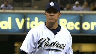 ATLSD Peavy sets a Padres record with 16 strikeouts [upl. by Ahseyd]