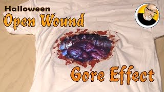 Halloween Open Wound Gore Effect [upl. by Reena]