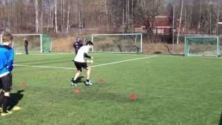 Hurtighet styrke og koordinasjon i fotball med ball [upl. by Oringas190]