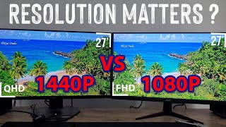 Is Full HD Enough At 27 Inches 1080P vs 1440P 27Inch Gaming Monitors [upl. by Acinor289]