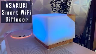 ASAKUKI Smart WiFi Essential Oil Aromatherapy Diffuser Unboxing [upl. by Ruddy548]