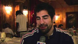 Interview with Nikola Karabatic the Serbian born French player [upl. by Acinomad699]