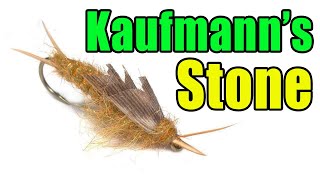 Kaufmanns Stone  Stonefly Nymph Fly Tying  Randall Kaufmann Fly Pattern [upl. by Herc]