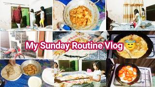 My Sunday Routine Vlog😇Lunch ma Chicken Shinwari Karahi BaniZahrawasifvlogs [upl. by Mchenry954]