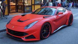 NOVITEC NLargo  Ferrari F12 Berlinetta START UP Exhaust Sound HARD Revs amp Acceleration [upl. by Weinstein259]