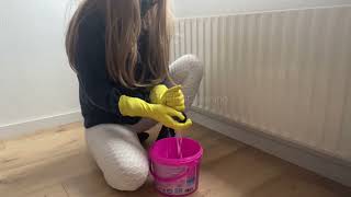 Relaxing cleaning and wiping down dusty exterior surfaces of heater  ASMR no talking [upl. by Pelligrini]