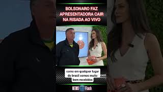 Bolsonaro da comédia faz jornalistas caírem na risada shorts [upl. by Yensehc44]