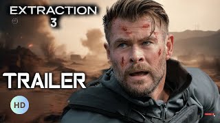 Extraction 3 Trailer 2025 Chris Hemsworth Idris Elba Tyler Rake Returns [upl. by Ahtan495]