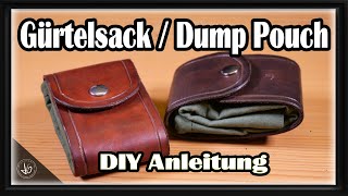 Faltbare Gürteltasche Gürtelsack Dump Pouch selber herstellen Anleitung DIY Gürteltasche [upl. by Divd]