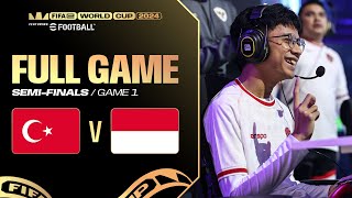 FeWCeFootball Console  TÜRKIYE v INDONESIA  SEMIFINALS  G1 FULL MATCH [upl. by Bodnar]