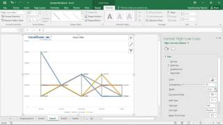 Formatting Drop and High Low Lines in Excel [upl. by Bean966]