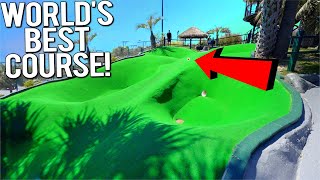 The BEST Mini Golf Course Ever  Crazy Hole In Ones [upl. by Eelimaj]