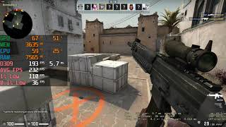 CSGO  RX 5700 XT  i5 10400F  1080p Max Settings  FPS Benchmark Test [upl. by Jaquenette]