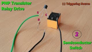 PNPTransistor based DC Relay Drive make  Triggering source voltage  method2 [upl. by Isidore]