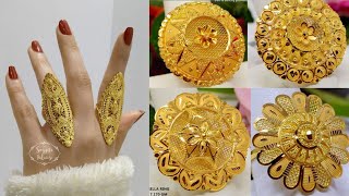 Gold Engegement Rings Letest 22K Umbrella Ring Design [upl. by Jeroma]