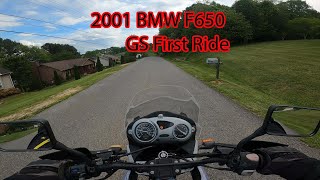 2001 BMW F650 GS First Ride Review [upl. by Sivek]