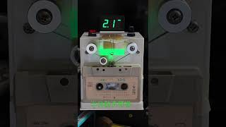 Semi auto cassette tape cleaning machine cassettedeck cassettedeck cassette analoguemusic [upl. by Vachill238]