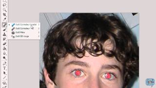 Tuto Adobe Photoshop  Corriger le problème de yeux rouge [upl. by Jens291]