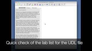 How to import UDL files into Model ChemLab for Mac OS X [upl. by Glick274]