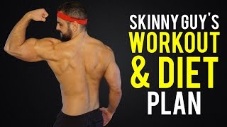 Workout And Diet Plan For Skinny Guys Hardgainers Finally BulkUp [upl. by Roderic]