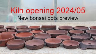 Kiln opening 202405  New bonsai pots preview [upl. by Olinde]