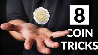 8 VISUAL Coin Tricks Anyone Can Do  Revealed [upl. by Dinsmore]