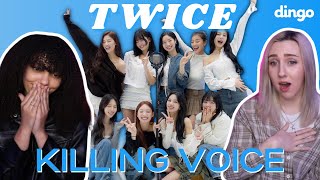 COUPLE REACTS TO TWICE 트와이스  Killing Voice  Dingo Music [upl. by Netty]