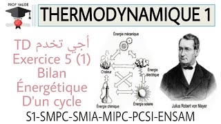 18 Thermodynamique  Exercice 5 Bilan Énergétique Dun Cycle Partie1 S1 SMPC SMIA MPSI PCSI ENSAM [upl. by Courcy]