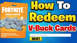 How to REDEEM Fortnite VBuck Cards on All Platforms Full Guide [upl. by Radloff]