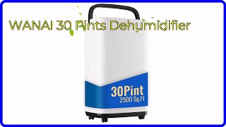 REVIEW 2024 WANAI 30 Pints Dehumidifier ESSENTIAL details [upl. by Namolos159]