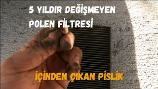 5 Yıldır Değişmeyen Polen Filtresi  FİAT FİORİNO POLEN FİLTRESİ DEĞİŞİMİ [upl. by Enoryt]