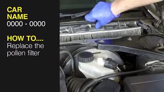 How to Replace the pollen filter on a Ford Mondeo 2003 to 2007 [upl. by Dowzall]